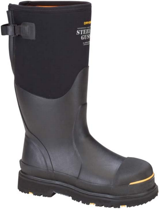 Men's DRYSHOD Steel-Toe Adjustable Gusset Work Boots STG-UH-BK