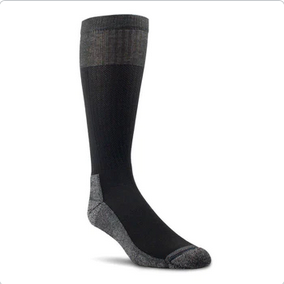 Mens Ariat VenTek Western Boot Socks Black 2 Pack Medium 10038254