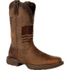 Durango Brown Distressed Flag Embroidery Western Boot DDB0314