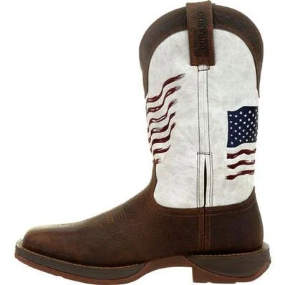 Durango Men's Distressed Flag Embroidery Western Boots DDB0312