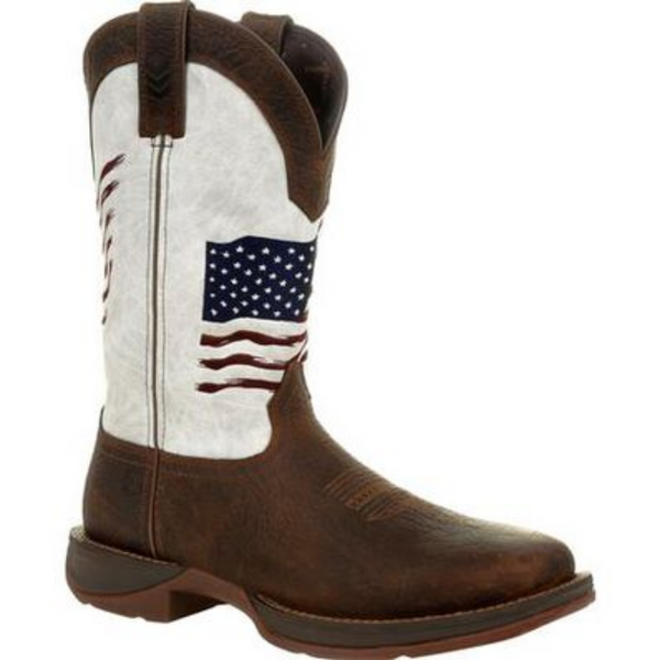 Durango Men's Distressed Flag Embroidery Western Boots DDB0312
