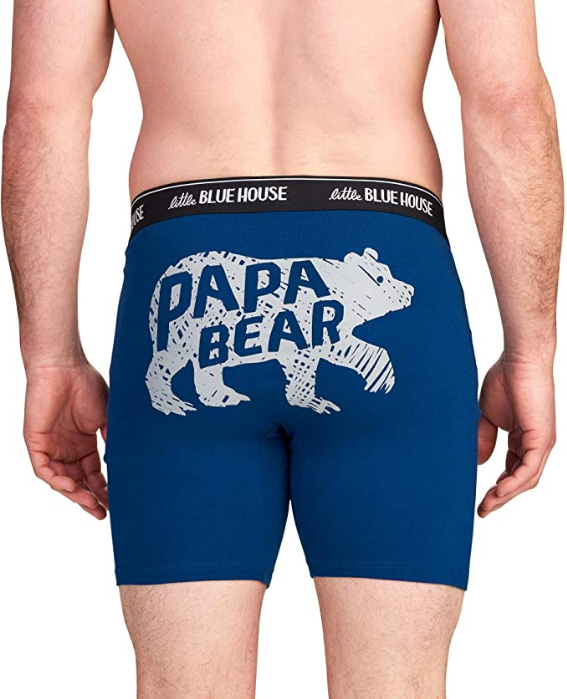Papa Bear Navy Men's Boxer Briefs