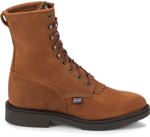 JUSTIN MEN S AGED BARK DOUBLE COMFORT LACE UP WORK BOOTS STYLE 760