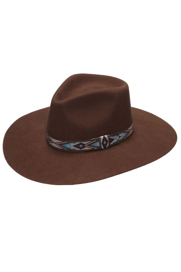 Twister Women’s Pinch Front Brown Hat - T7810002