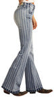 Rock N Roll Cowgirl Womens Ladies High Rise Striped Trousers #W8H2533