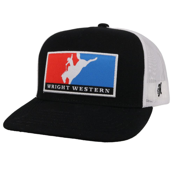 Hooey Wright Brothers Black & White Ball Cap WB001