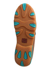 Twisted X Ladies Driving Moccasins Chukka Brown/Turquoise WDM0072