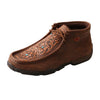 Twisted X Ladies Brown Leather Floral Stone Casual Boots WDM0081