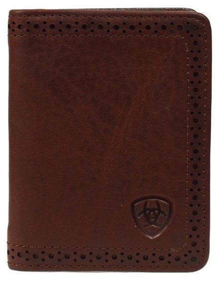 Ariat Mens Bifold Flipcase Brown Leather Wallet A35128283