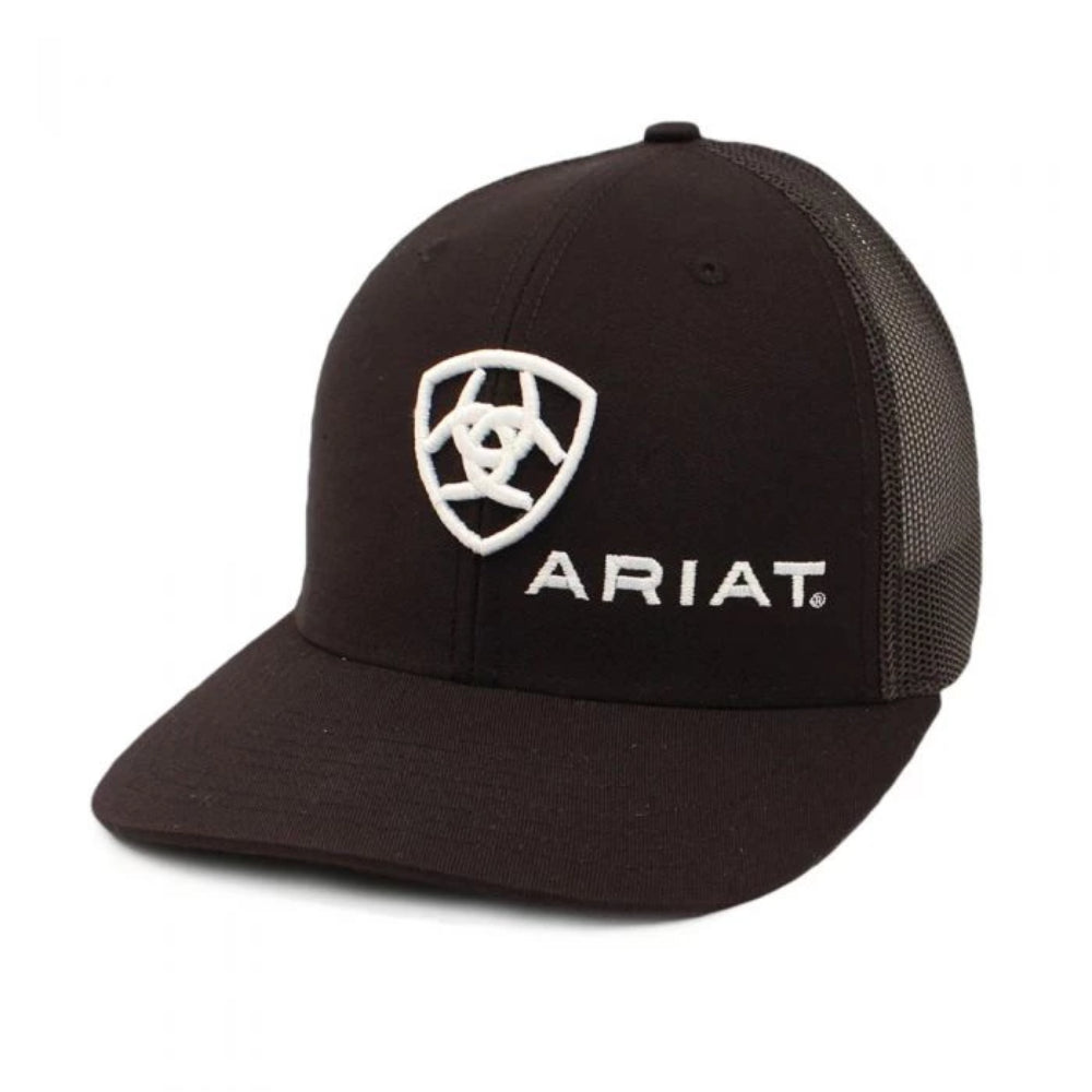 Ariat Black with White Shield Logo Cap - A300003001