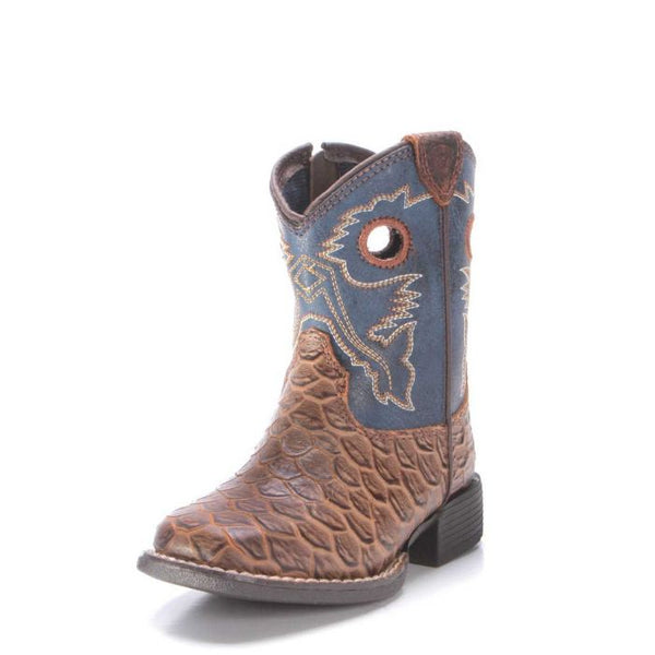 Ariat Toddler Boys Fish Print Cowboy Boots A441000202