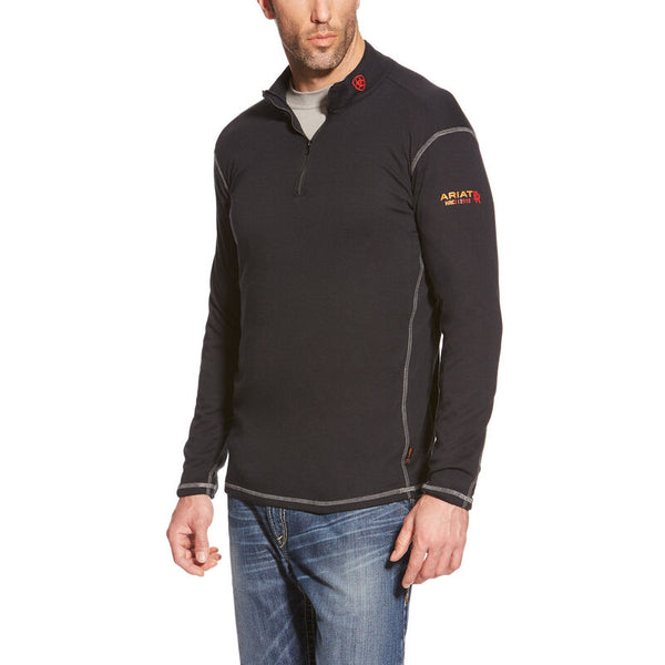 Ariat Men's Flame Resistant Polartec 1/4 Zip Long Sleeve Baselayer Shirt 10014378