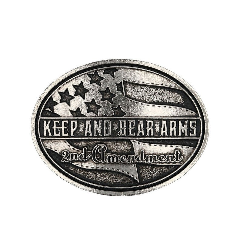 Attitude by Montana Silversmiths Keep and Bear Arms Belt Buckle A876