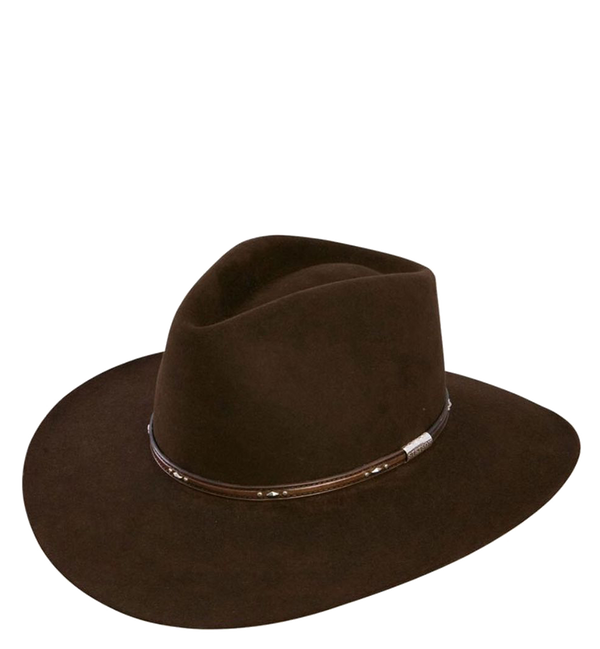 Stetson Pawnee 5X Rabbit Fur Western Hat w/ 3 1/4" Brim
