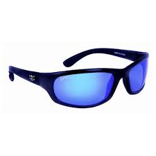 Calcutta Steelhead Sunglasses - Black Frame W/ Blue Mirror Lens 2405-0035