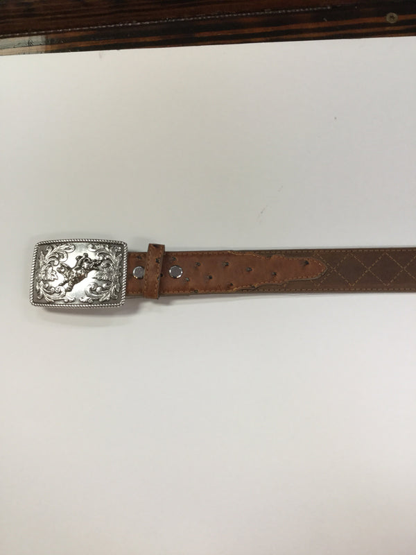 Nocona Boys Cognac Ostrich Belt N4440208