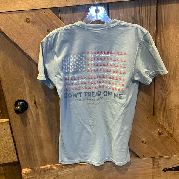 Southern Fried Cotton- Short Sleeve T-Shirt Dont Tread American flag - SFM11725