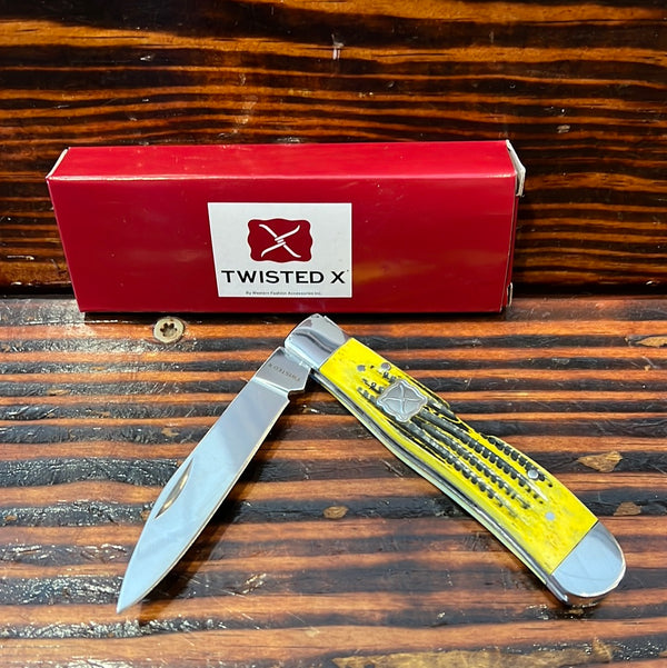 Twisted X 41/4 clased Butterscotch Knife XK5006