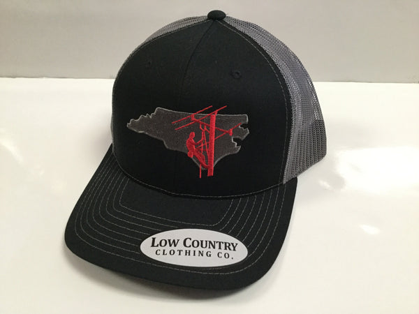 Low Country Lineman Hat Black/Grey