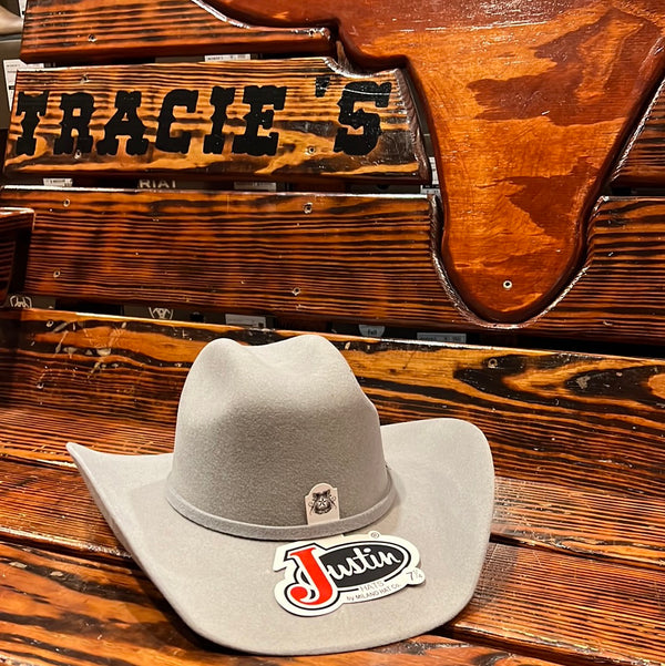 Justin 3X Riata Wool Cowboy Hat Platinum 3XRIATAPLATNUM