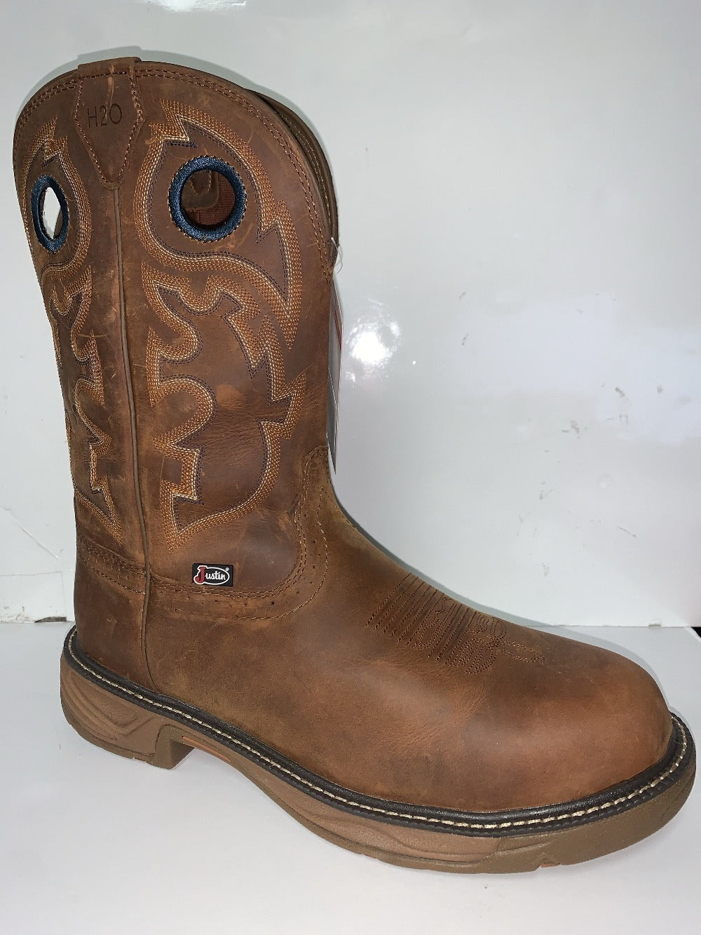 Justin Men's Rush Barley Western Soft Toe Work Boots SE4332