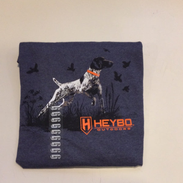 Heybo Mens Pointer Denim Heather Long Sleeve Shirt HEY2506