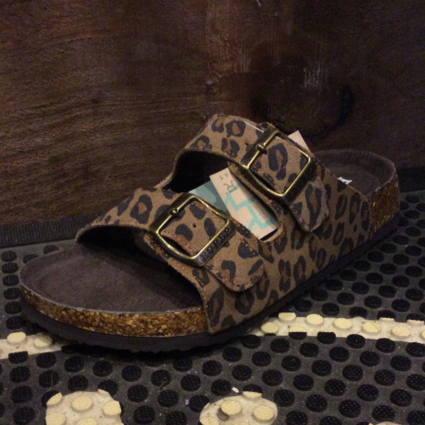 Roper Ladies Delilah Sandal Tan Leopard Suede 09-021-0607-3144