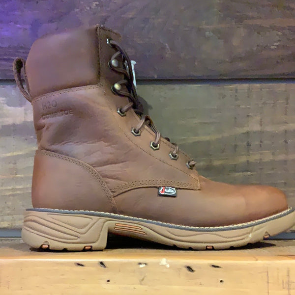 Justin Men's Square Toe Composite Toe Lace Up Work Boots SE468