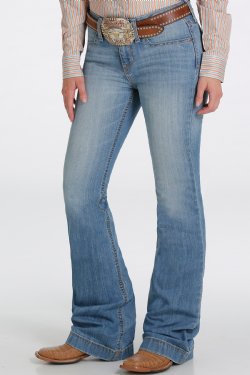 Ladies Cinch Lynden Moderate Rise Slim Trouser Jeans MJ81454083