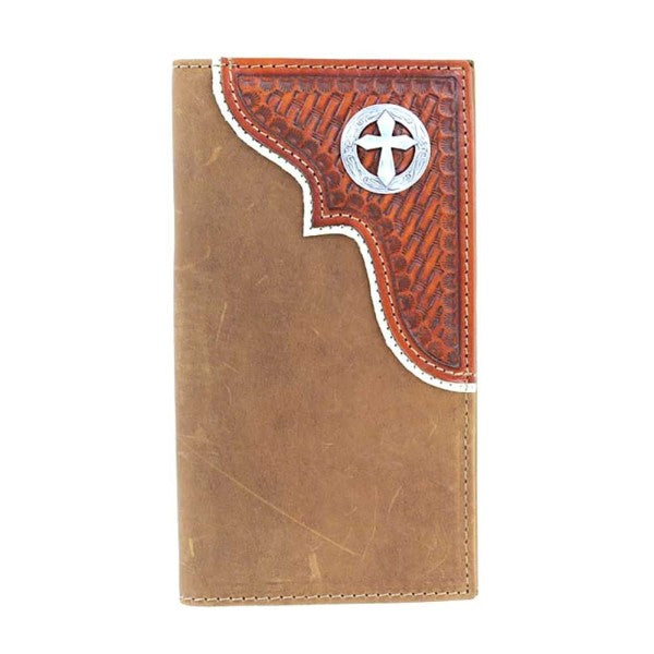 Nocona Cross Concho leather Rodeo Wallet N54290217
