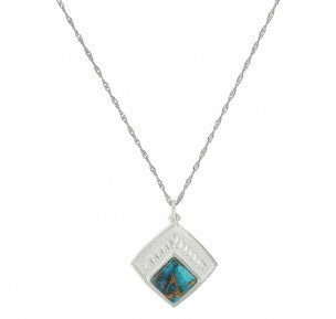 Montana Silversmiths Doubled Down Diamond Turquoise Necklace