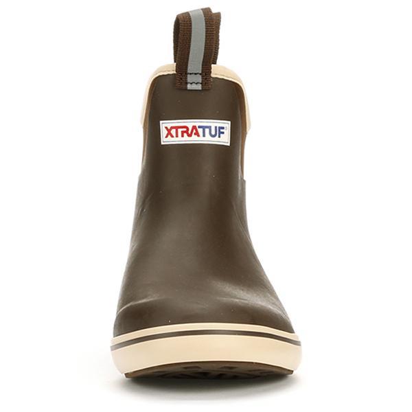 Men's XtraTuf Ankle Deck Boot Chocolate/Tan 22734-BRN