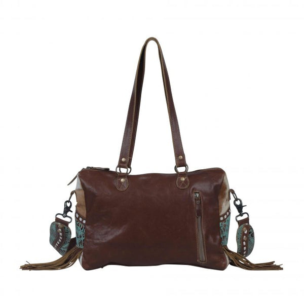 TURQUOISE STARS CONCEALED BAG- S-3789