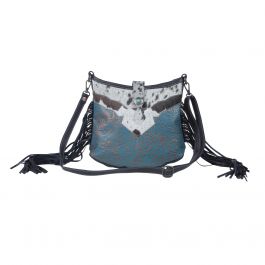 Sapphire Vines Leather & Hairon Bag S-3981