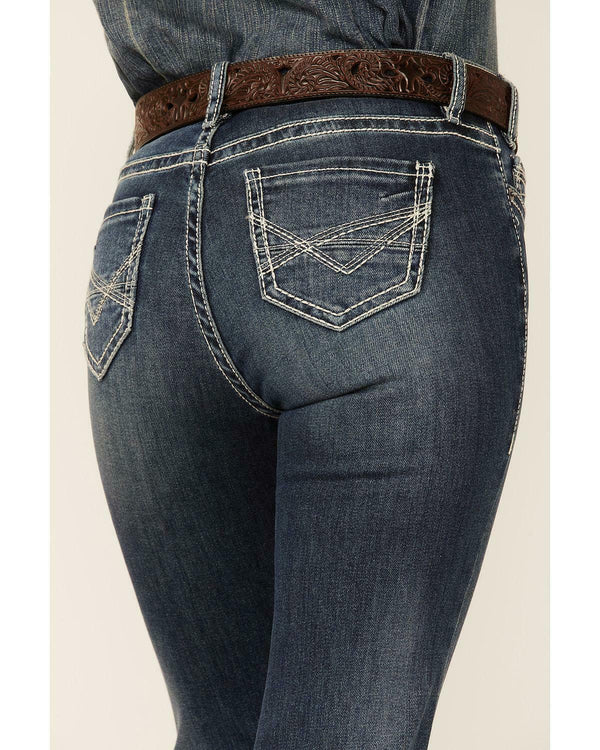 Rock and Roll Women's Riding Bootcut Denim Jeans - W7-2711