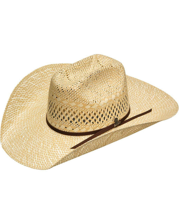 Resistol Straw Hat ARIAT Men's Bangora Straw Western Hat - Perforated Detail With Dry Tech Sweatband Cowboy Hats Resistol Straw Hat ARIAT Men's Bangora Straw Western Hat - Perforated Detail With Dry Tech Sweatband Cowboy Hats