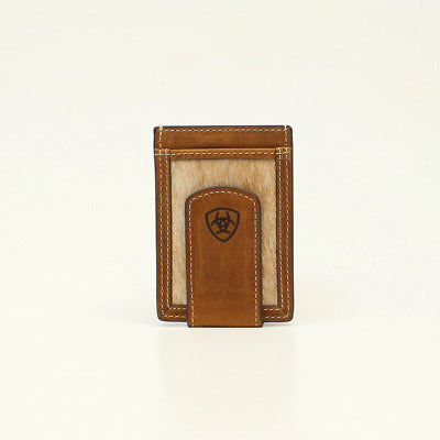 Ariat Men's Card Case/Money Clip Calf Hair Wallet A3543844