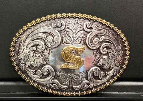 NOCONA OVAL INITIAL BUCKLE S - ACC BUCKLE - 37072-S