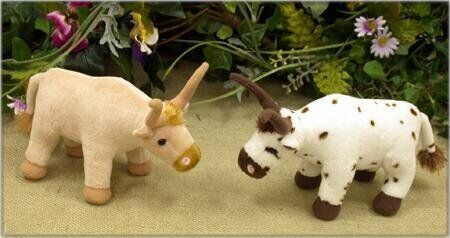 Wishpets Standing Longhorn Steer Plush Toy