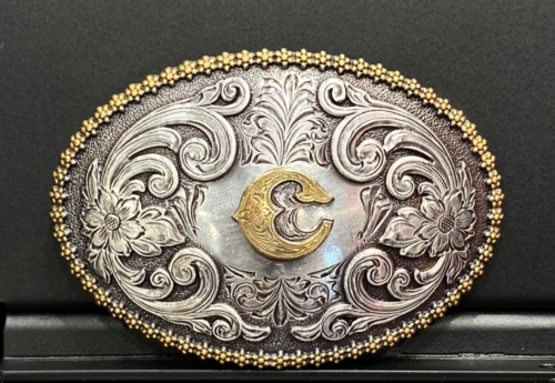 NOCONA OVAL INITIAL BUCKLE C - ACC BUCKLE - 37072-C