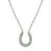 Montana Silversmiths Clear Rhinestone Horseshoe Necklace NC62