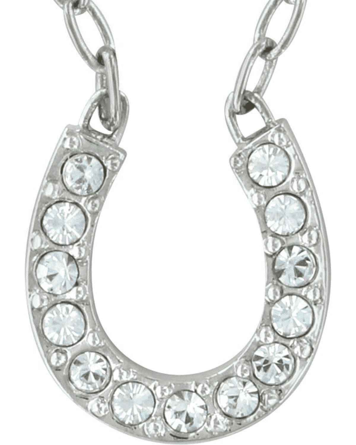 Montana Silversmiths Clear Rhinestone Horseshoe Necklace NC62