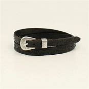 M&F Black Floral Tooled Hatband 0275101