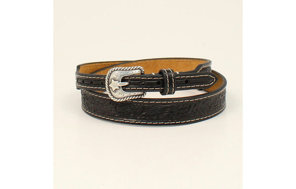 M&F Black Floral Tooled Hatband 0275301
