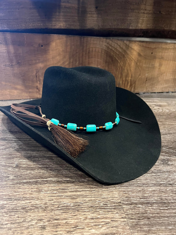 Cowboy Collectibles Turquoise Copper Pearl Hatband-HB15