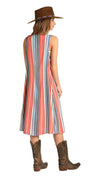 Rock & ROLL Cowgirl Stripe Print Vest
