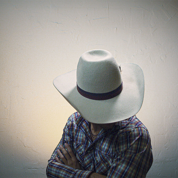 Sold at Auction: Bailey Hats Stetson Wide Brimmed Feather Cowboy Hat